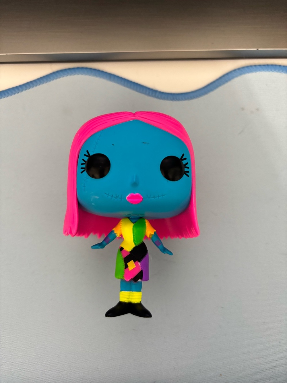 Funko Neon Pink Hair Blue Skinned Sally Pop! Figure